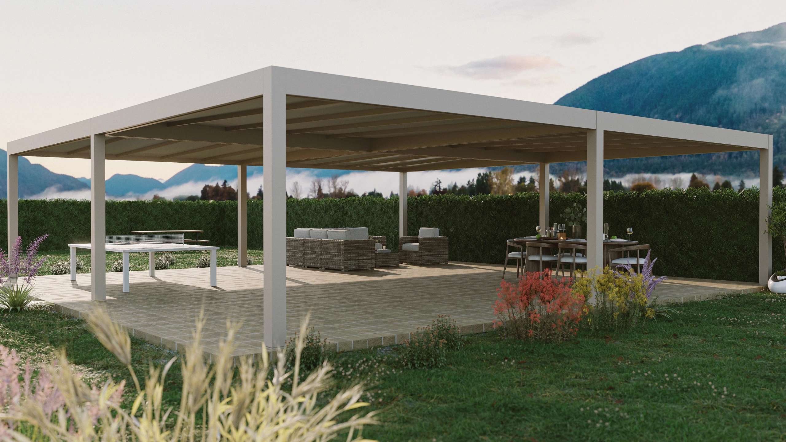Render fotorealistici di pergole e strutture outdoor — Esposizione del Lavoro 1