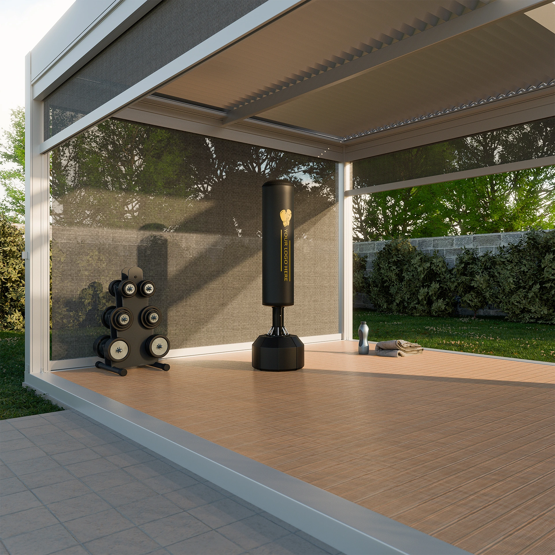 Render fotorealistici di pergole e strutture outdoor — Esposizione del Lavoro 5