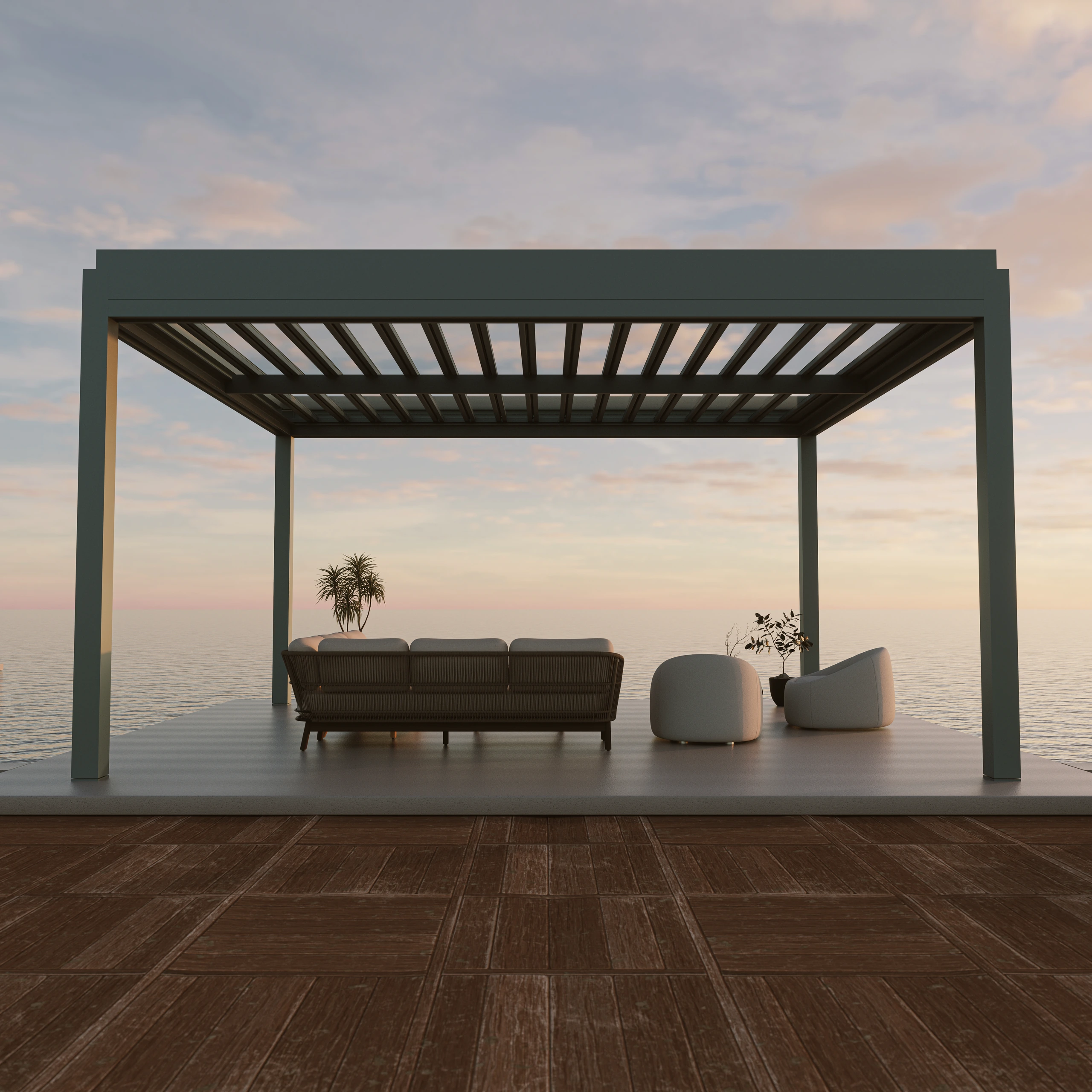 Render fotorealistici di pergole e strutture outdoor — Esposizione del Lavoro 2