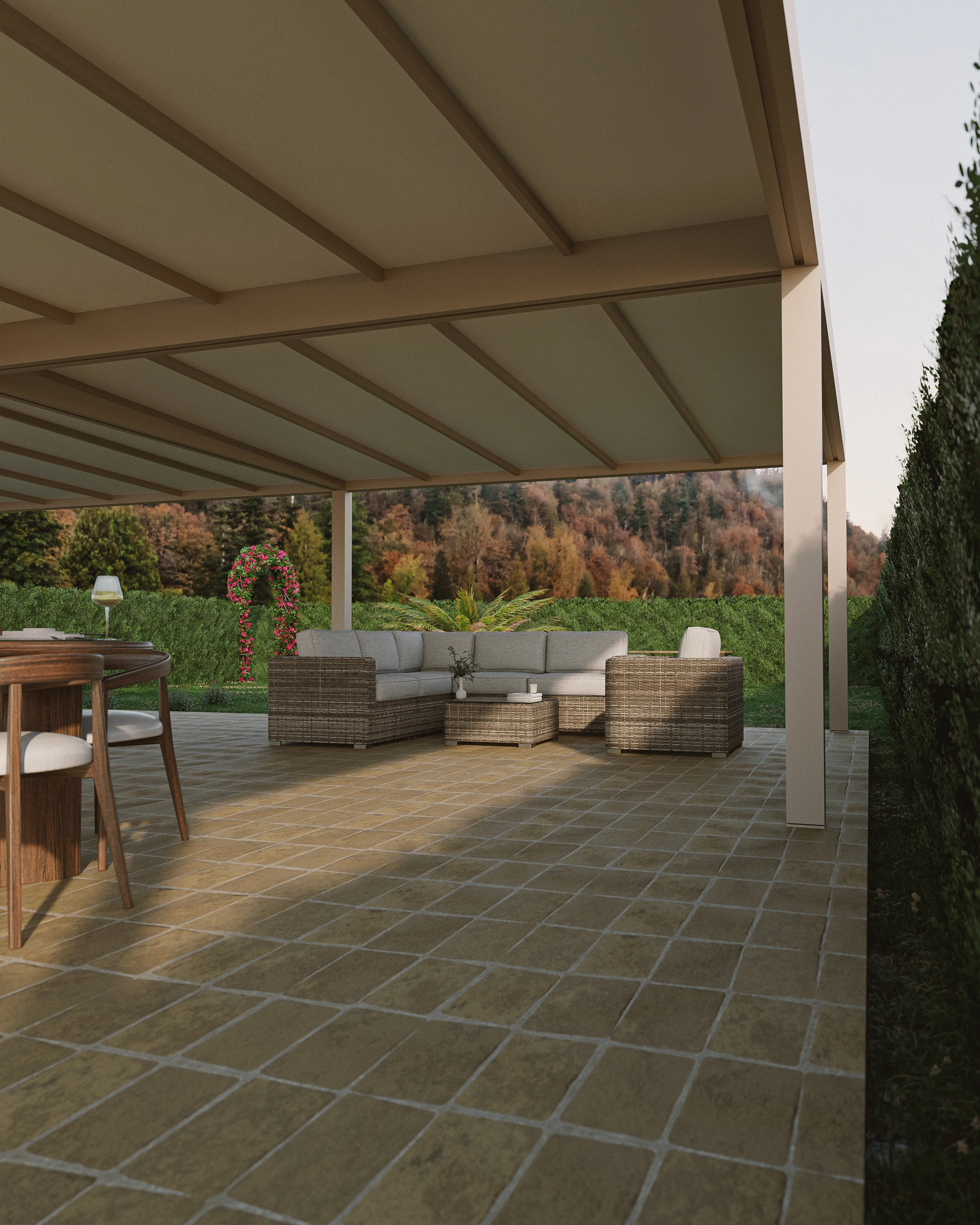 Render fotorealistici di pergole e strutture outdoor — Esposizione del Lavoro 3