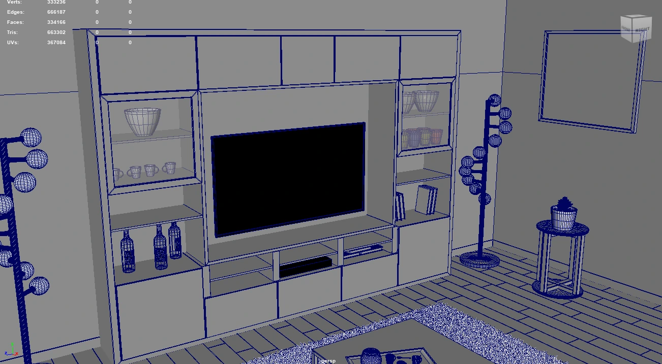 Living room — Wireframe 10