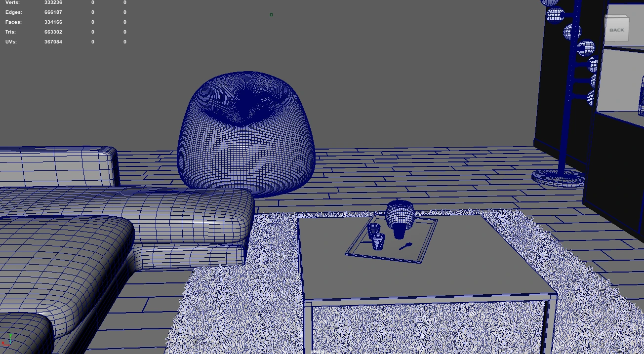 Living room — Wireframe 11